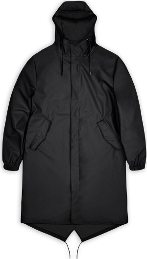 Rains Unisex Fishtail Parka Black L