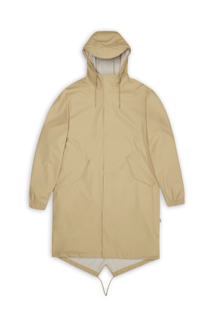 Rains Unisex Fishtail Parka Sand, S