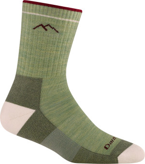 Darn Tough Women's Hiker Micro Crew Midweight Hiking Sock Cushion Mint 41-43