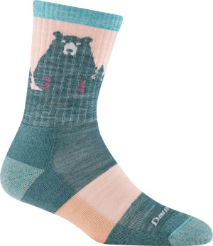 Darn Tough Women's Bear Town Micro Crew Light Cushion Quartz, M (38-40.5)
