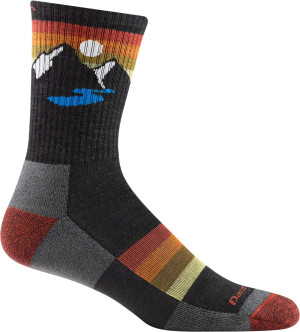 Darn Tough Sunset Ridge Micro Crew Lightweight With Cushion Charcoal L