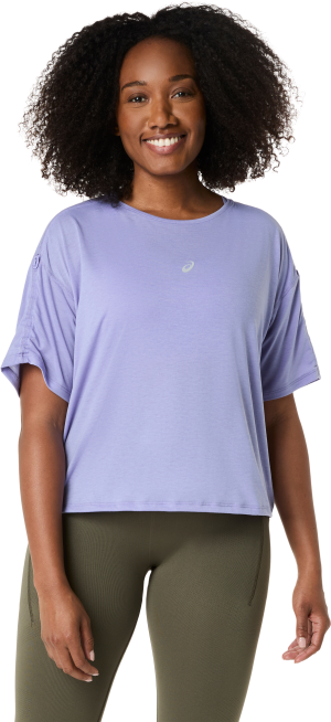 Asics Women's Nagino Run Adjustable Ss Top Bluebell L