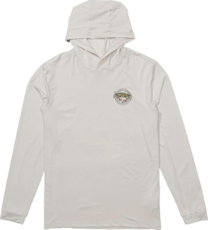 Salty Crew Men's Jimmy Hooded Sunshirt Athletic Heather, L