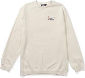 Salty Crew Men's Stake Out Crew Fleece Moonbeam XL
