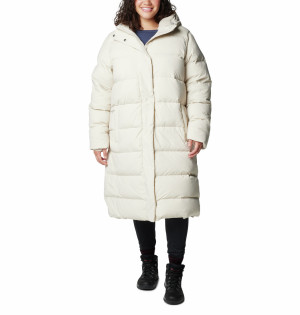 Columbia Women's Boundless Days Long Down Jacket Dark Stone S