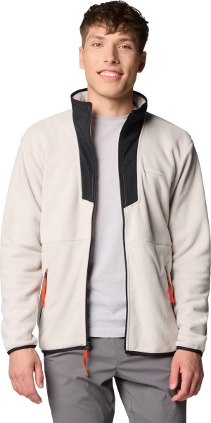 Columbia Men's Sequoia Grove Full Zip Fleece Dark Stone, Black, Spicy Pulls, L
