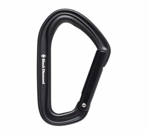 Black Diamond Hotforge Straight Gate Carabiner Black