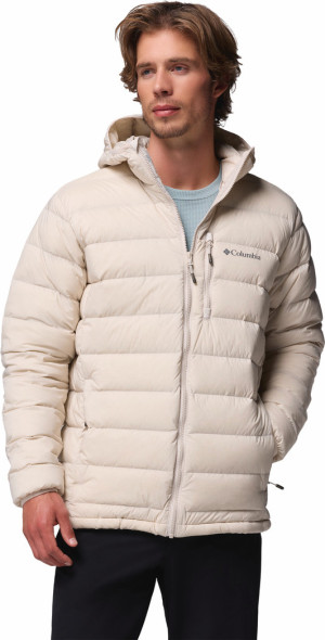 Columbia Men's Drift Peak Stretch Down Hooded Jacket Dark Stone, M