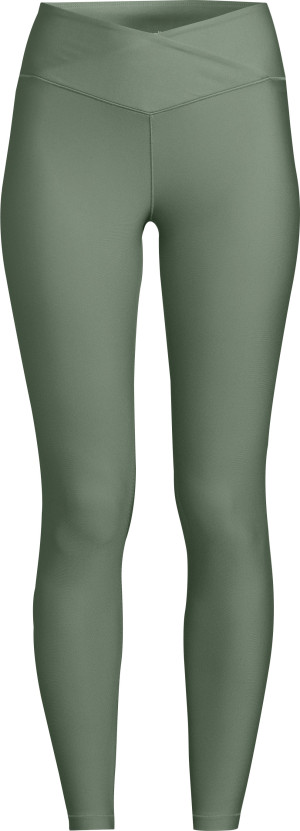 Casall Women's Overlap High Waist Tights Dusty Green 42