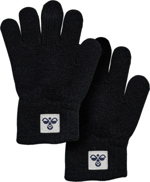Hummel Hmljr Knit Gloves 2-Pack Black, 4/8