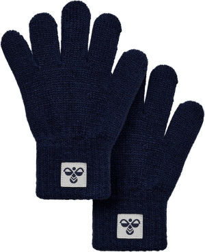 Hummel Hmljr Knit Gloves 2-Pack Dress Blues, 4/8