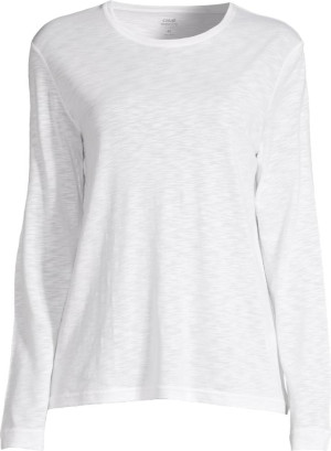Casall Women's Soft Texture Long Sleeve White, S