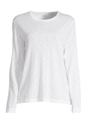 Casall Women's Soft Texture Long Sleeve White, S