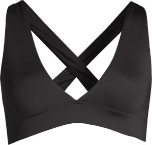 Casall Women's V-Neck Crossback Bikini Top Black, 42