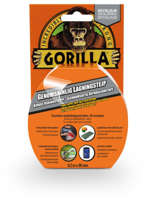 Gorilla Tape Clear Repair Clear OneSize