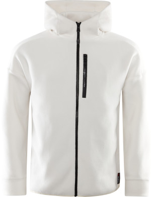 Sail Racing Men's Bowman Fleece Zip Hood Off White, XXL