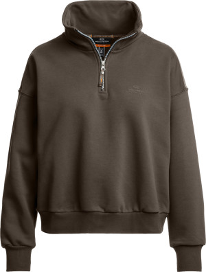 Parajumpers Women's Zendaya Half-Zip Sweat Earth Brown, L