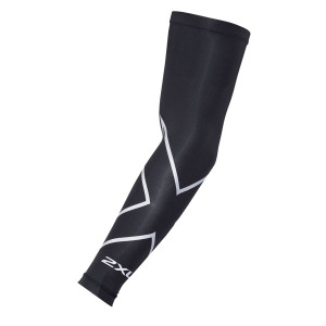2XU Compression Arm Guard (Single) Black/Silver, L
