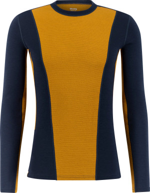 Ulvang Men's Peak Map Crew Baselayer Navy Blue/Cathay Spice S