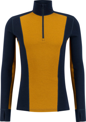 Ulvang Men's Peak Map Half Zip Baselayer Navy Blue/Cathay Spice S