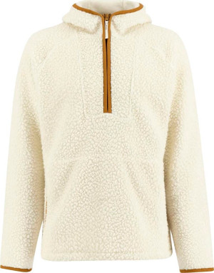 Ulvang Unisex Re Orbit Hooded Half Zip Wool Pile Off White S