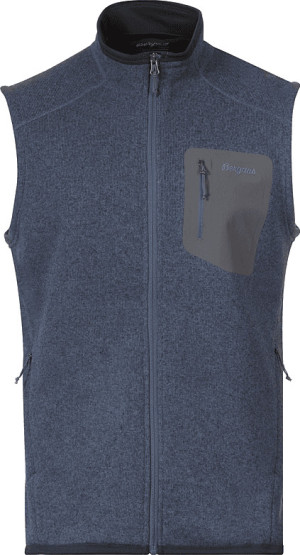 Bergans Men's Kamphaug Knitted Vest  Granite Blue XL