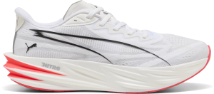Puma Men's Deviate Pure Nitro White-ultra Red-silver 44.5