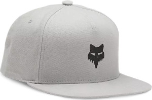 Fox Head Snapback Hat Steel Grey, One Size