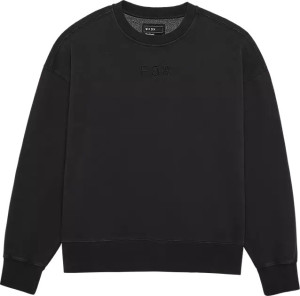 Fox Men's Wordmark Oversized Fleece Crew Black S