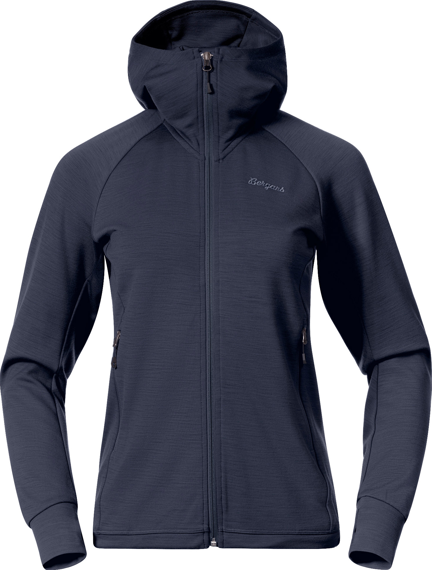 Bergans Women's Rabot Merino Tech Midlayer Hoodie Navy Blue S