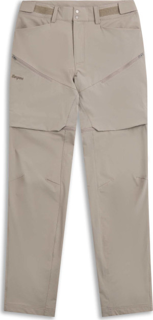Bergans Men's Convertible Zip-Off Softshell Pants Rock Taupe, 56