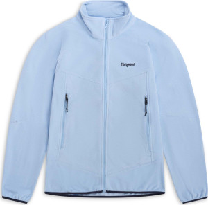 Bergans Juniors' Fleece Midlayer Jacket Cool Blue 140