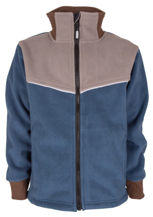 Lindberg Kids' Stormy Jacket Windfleece Grey/Dark Blue 90