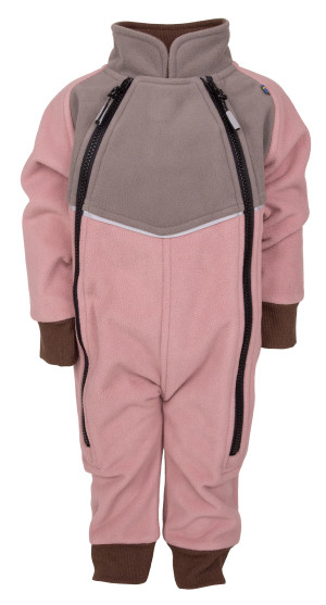 Lindberg Babys' Stormy Baby Overall Windfleece Grey/blush 92