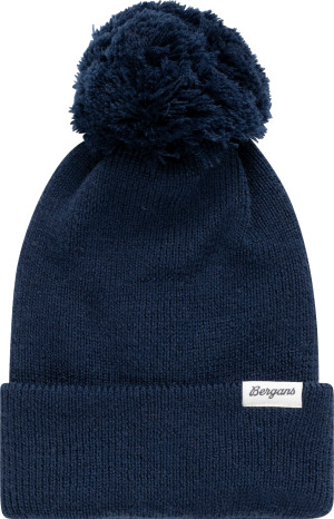 Bergans Juniors' Storetind Wool Pom Beanie Navy Blue 54