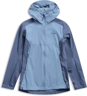 Bergans Women's Rabot Windbreaker Jacket Elemental Blue/granite Blue XL