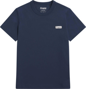 Bergans Women's Logo Cotton Tee Navy Blue M