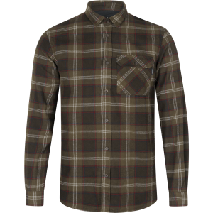 Seeland Men's Glen Flannel Shirt Pine Green Check L