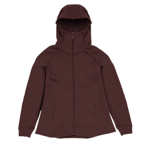 Janus Airwool Merino 280 Hood Jkt W Tawny Port M