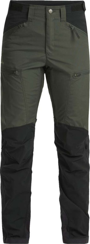 Lundhags Women's Makke High Waist Curved Pants Short Forest Green/black, 44