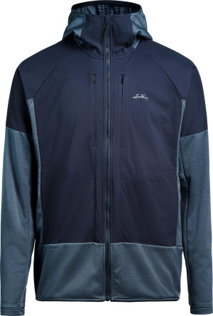 Lundhags Men's Padje Windbreaker Hoodie Dark Sky Blue/Deep Blue, XL
