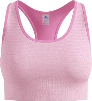 Odlo Women's  Seamless Medium - Padded Sport Bra Hyper Pink Melange, S