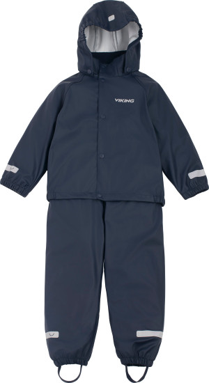 Viking Kids' Indie Rain Set Navy, 116