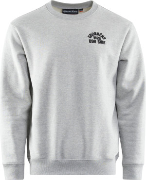 Grundéns Men's 1926 Crew Sweatshirt Lightgrey, M