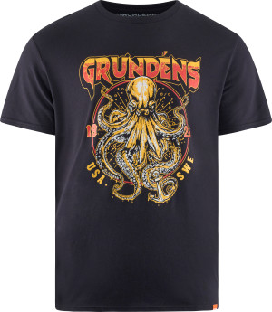 Grundéns Men's Rocktopus Ss T-Shirt Black M