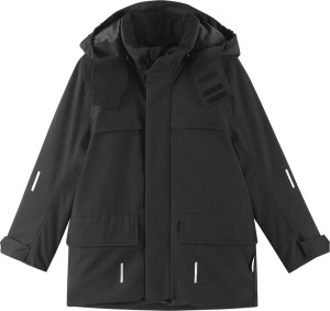 Reima Kids' tec Winter Jacket Kamuni Black 128