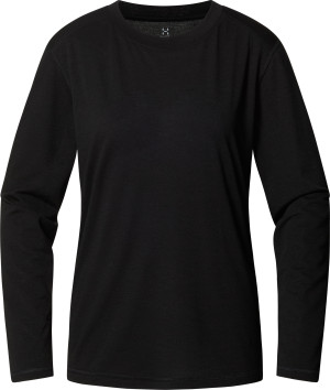 Haglöfs Women's Kaise Wool Long Sleeve Tee True Black L