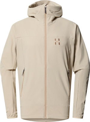 Haglöfs Men's Rosson Softshell Hood Chalk Beige XXL