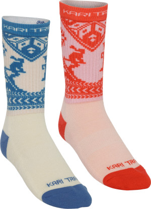 Kari Traa Women's Puffin Sock 2-pack Strong Red, 36-37