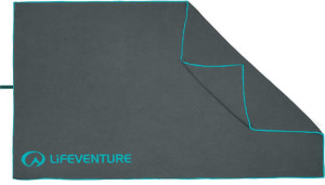 Lifeventure Recycled Softfibre Trek Towel Large Grey, OneSize